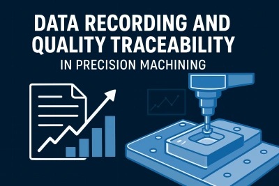 Data recording and quality traceability in precision CNC machining, showing process monitoring, tool management, and aerospace manufacturing quality control